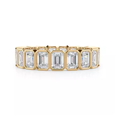 Emerald-Cut Bezel Diamond Eternity Ring (2.85ct. tw.)