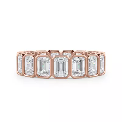 Emerald-Cut Bezel Diamond Eternity Ring (4.00ct. tw.)