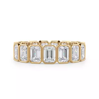 Emerald-Cut Bezel Diamond Eternity Ring (4.00ct. tw.)