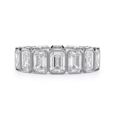 Emerald-Cut Bezel Diamond Eternity Ring (5.00ct. tw.)