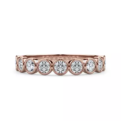 Round Bezel Lab Diamond Band (.50ct. tw.)