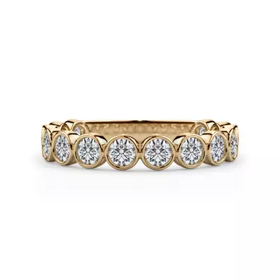 Round Bezel Lab Diamond Band (.84ct. tw.)