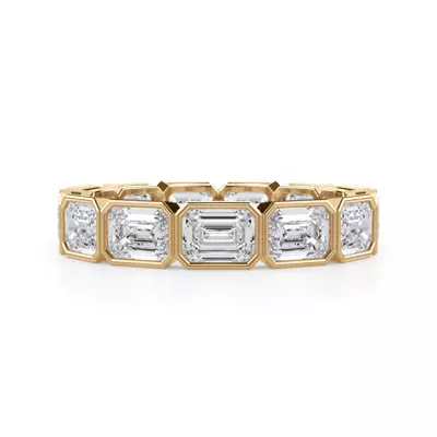 East-West Emerald-Cut Bezel Diamond Eternity Ring (3.00ct. tw.)