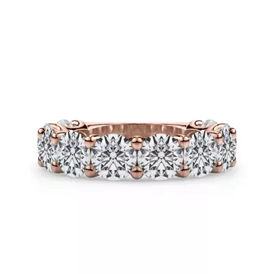 Curved Gallery Ten-Stone Round Lab Diamond Band (5.00ct. tw.)