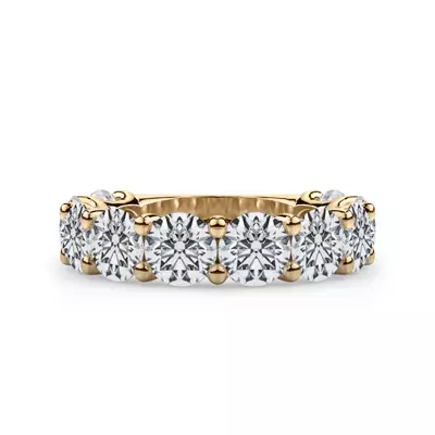 Curved Gallery Ten-Stone Round Lab Diamond Band (5.00ct. tw.)