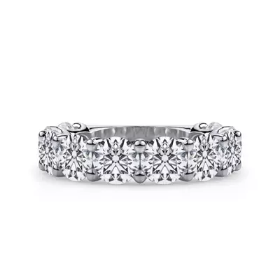 Curved Gallery Ten-Stone Round Lab Diamond Band (5.00ct. tw.)
