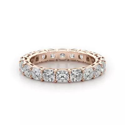 Cushion Cut Lab Diamond Eternity Ring (3.0 ct. tw.)