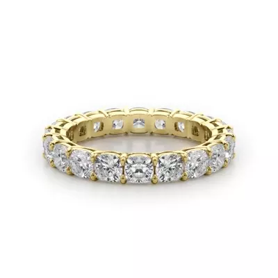 Cushion Cut Lab Diamond Eternity Ring (3.0 ct. tw.)