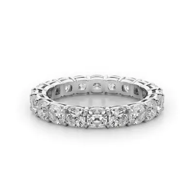 Cushion Cut Lab Diamond Eternity Ring (3.0 ct. tw.)