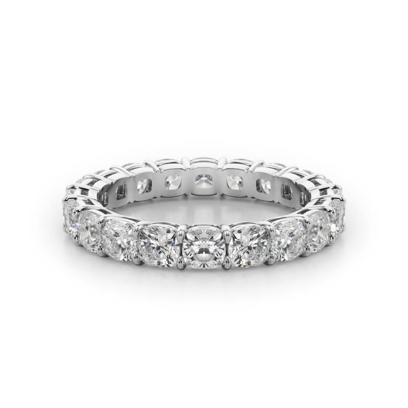 Cushion Cut Diamond Eternity Ring (3.0 ct. tw.)