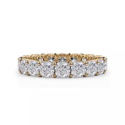 Cushion Cut Lab Diamond Eternity Ring (4.0 ct. tw.)
