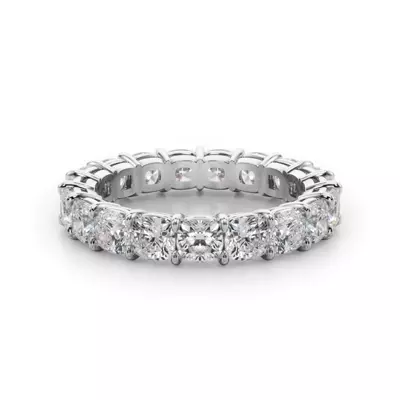 Cushion Cut Diamond Eternity Ring (4.0 ct. tw.)