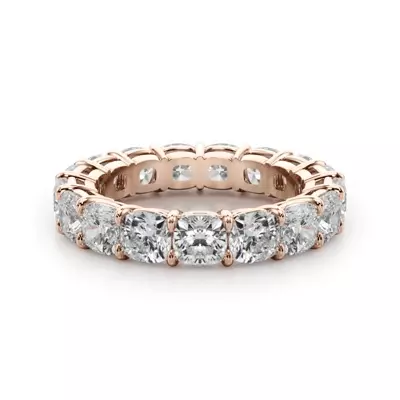 Cushion Cut Lab Diamond Eternity Ring (5.0 ct. tw.)