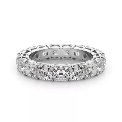 Cushion Cut Lab Diamond Eternity Ring (5.0 ct. tw.)