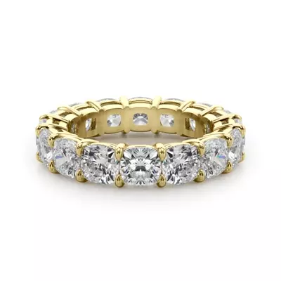 Cushion Cut Lab Diamond Eternity Ring (7.0 ct. tw.)
