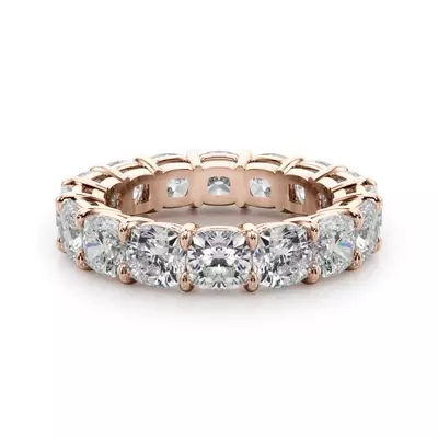 Cushion Cut Lab Diamond Eternity Ring (7.0 ct. tw.)