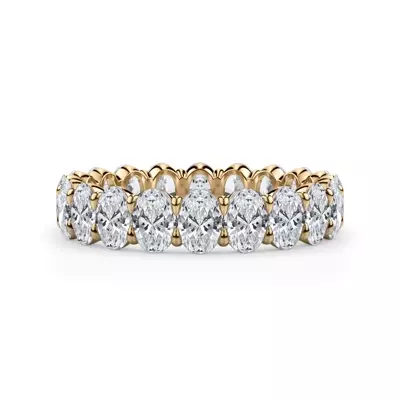 Oval Cut Lab Diamond Eternity Ring (3.0 ct. tw.)