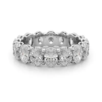 Oval Cut Lab Diamond Eternity Ring (5.0 ct. tw.)