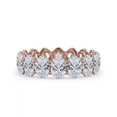 Oval Cut Diamond Eternity Ring (5.0 ct. tw.)