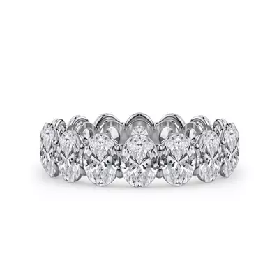 Oval Cut Diamond Eternity Ring (5.0 ct. tw.)