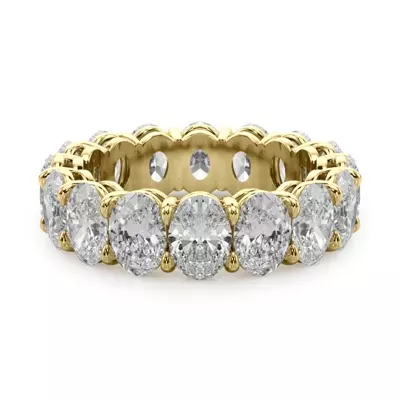 Oval Cut Lab Diamond Eternity Ring (6.0 ct. tw.)