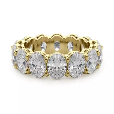 Oval Cut Lab Diamond Eternity Ring (7.0 ct. tw.)