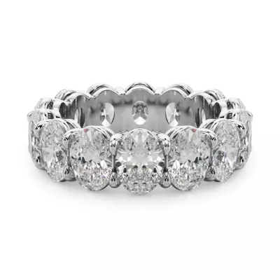 Oval Cut Lab Diamond Eternity Ring (7.0 ct. tw.)