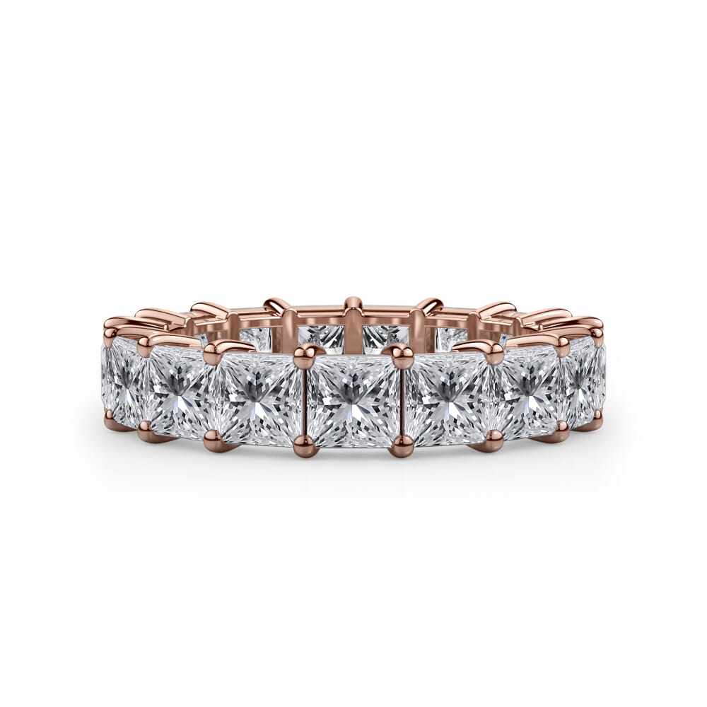 Princess Cut Lab Diamond Eternity Ring (4.0 ct. tw.)
