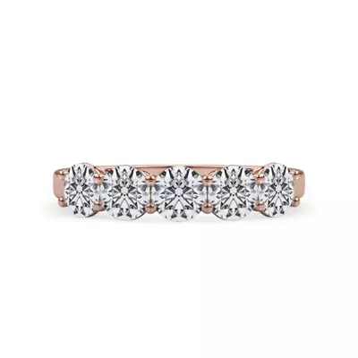 Classic Five-Stone Round Lab Diamond Band (1.25ct. tw.)