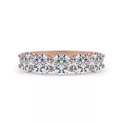 Classic Five-Stone Round Lab Diamond Band (1.50ct. tw.)