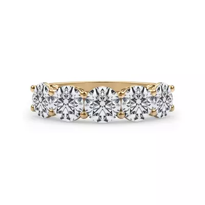 Classic Five-Stone Round Lab Diamond Band (2.50ct. tw.)