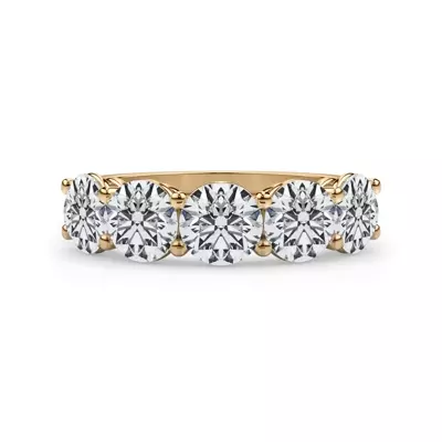 Classic Five-Stone Round Lab Diamond Band (3.00ct. tw.)