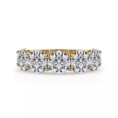 Classic Five-Stone Round Diamond Band (3.50ct. tw.)