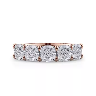 Cushion Cut Lab Diamond 5 Stone Ring (3.00 ct. tw.)