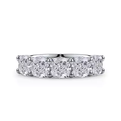 Cushion Cut Lab Diamond 5 Stone Ring (3.50 ct. tw.)