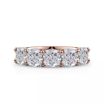 Cushion Cut Lab Diamond 5 Stone Ring (3.50 ct. tw.)