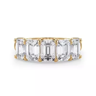 Emerald Cut Lab Diamond 5 Stone Ring (3.00 ct. tw.)