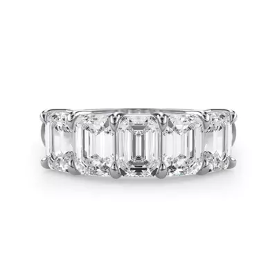 Emerald Cut Lab Diamond 5 Stone Ring (3.00 ct. tw.)