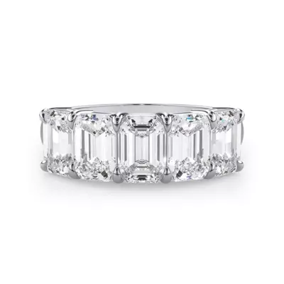 Emerald Cut Lab Diamond 5 Stone Ring (3.50 ct. tw.)