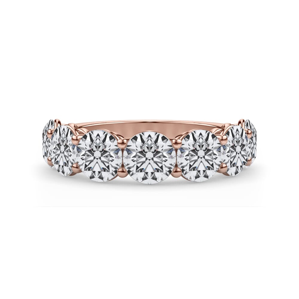 Classic Seven-Stone Round Lab Diamond Band (4.20ct. tw.)
