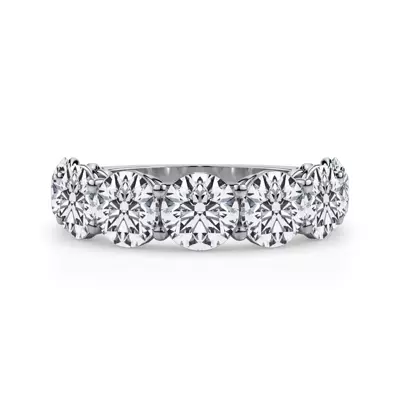 Classic Seven-Stone Round Lab Diamond Band (5.00ct. tw.)