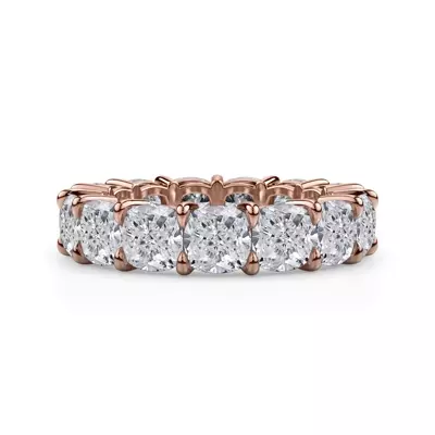 Cushion Cut Lab Diamond Eternity Ring (8.0 ct. tw.)