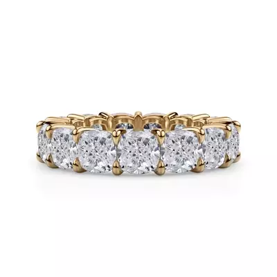 Cushion Cut Lab Diamond Eternity Ring (8.0 ct. tw.)