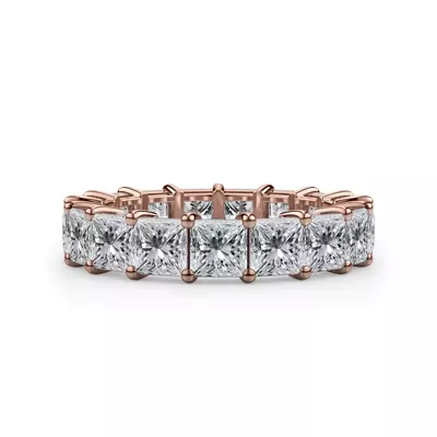 Princess Cut Lab Diamond Eternity Ring (5.0 ct. tw.)