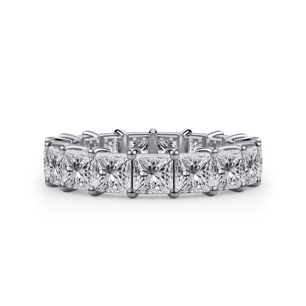 Princess Cut Lab Diamond Eternity Ring (5.0 ct. tw.)