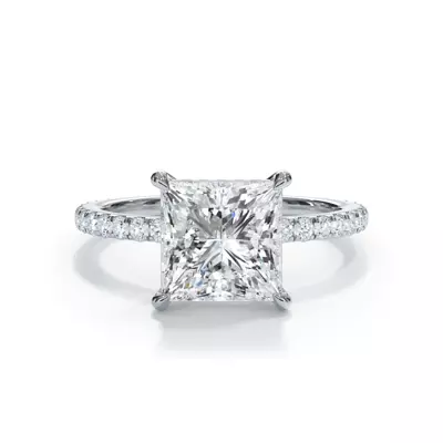 Setting Bellora Pavé Hidden Halo Lab