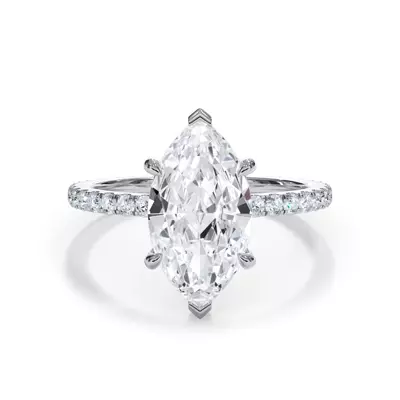 Setting Bellora Pavé Hidden Halo Lab