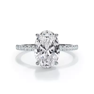 Setting Bellora Pavé Hidden Halo Lab