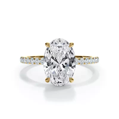 Setting Bellora Pavé Hidden Halo Lab