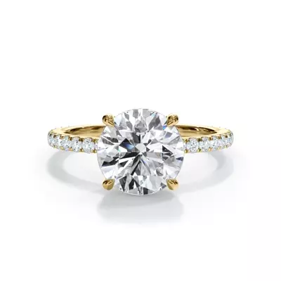Bellora Pavé Hidden Halo Engagement Ring